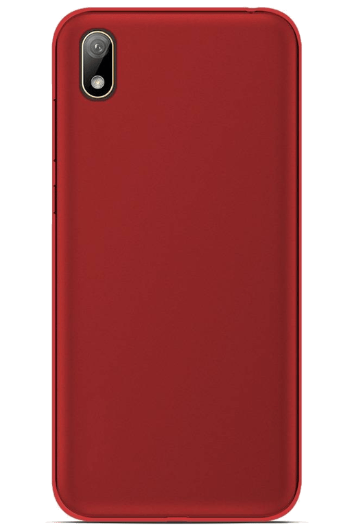 Coque silicone unie compatible Givré Rouge Huawei Y5 2019