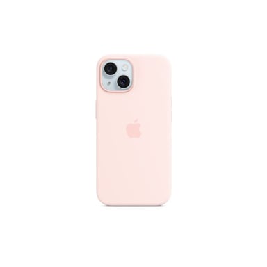 Funda de silicona con MagSafe para iPhone 15 Rosa pálido