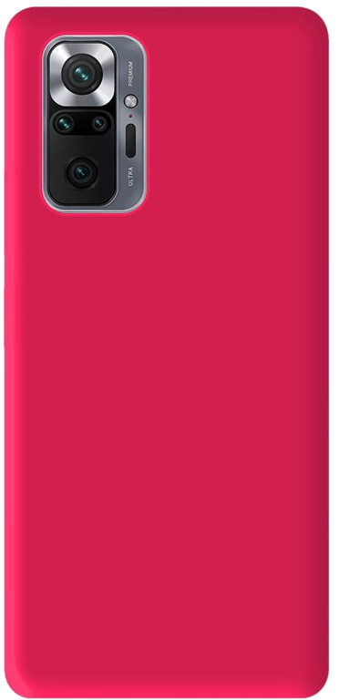 Coque silicone unie compatible Mat Rose Xiaomi Redmi Note 10 Pro
