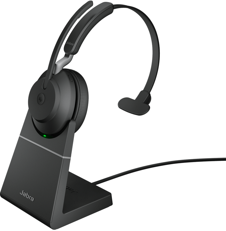 Jabra Evolve2 65, MS Mono Casque Sans fil Arceau Bureau/Centre d'appels USB Type-C Bluetooth Noir