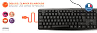 MOBILITY LAB - Clavier PC DELUXE Filaire Classic USB