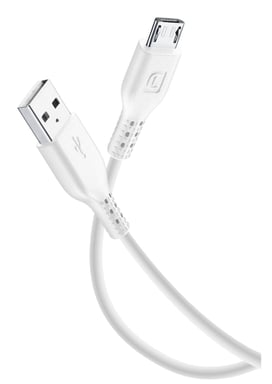 Cellularline Cavo USB Color - Micro USB Il cavo anti-attorcigliamento colorato