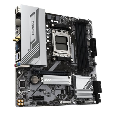 GIGABYTE B650M GAMING PLUS WIFI Carte mère - Processeurs AMD Ryzen 9000, VRM 5+2+2 phases, jusqu'à 8000 MHz DDR5, 2xPCIe 4.0 M.2, LAN 2.5GbE, WIFI 6E, USB 3.2 Gen 1
