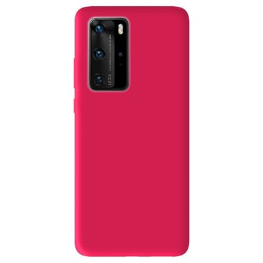 Coque silicone unie Mat Rose compatible Huawei P40 Pro