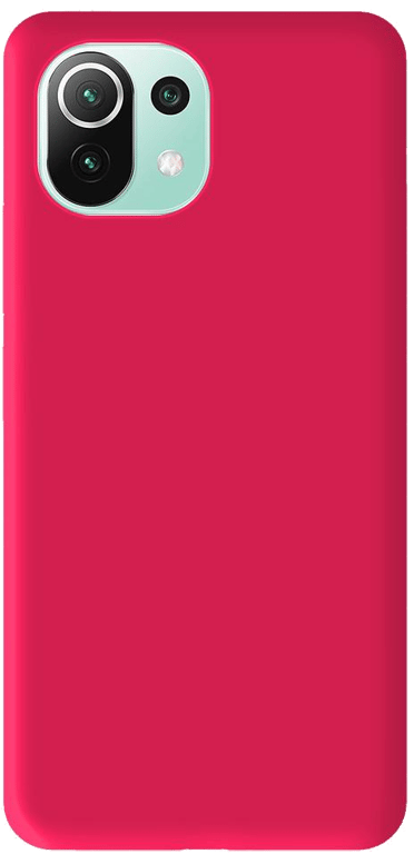 Coque silicone unie compatible Mat Rose Xiaomi Mi 11 Lite