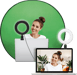 Kit Vlogging Fond vert + Anneau lumineux pour PC Bigben