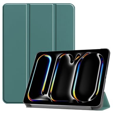 imoshion Coque tablette Trifold pour Apple iPad Pro 11 (2024) M4 - Vert foncé