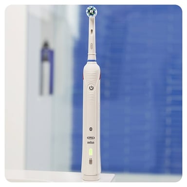 Spazzolino rotante oscillante per adulti Oral-B SmartSeries Smart 4 4100S Bianco