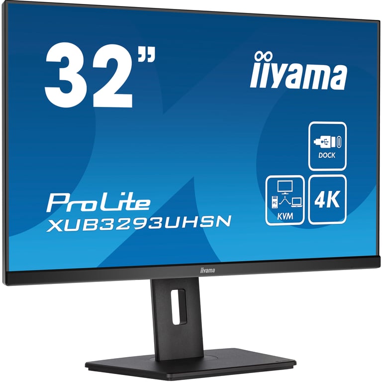 iiyama ProLite XUB3293UHSN-B5 écran plat de PC 80 cm (31.5 ) 3840 x 2160 pixels 4K Ultra HD LCD Noir - Neuf