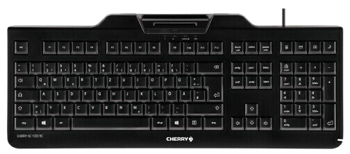 CHERRY KC 1000 SC clavier USB AZERTY Belge Noir