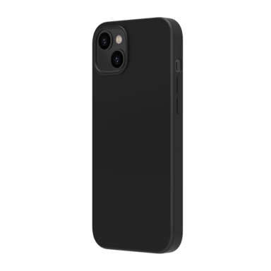 Custodia antiurto in morbido silicone gel per Apple iPhone 14 Plus, nero satinato