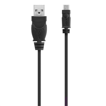 Belkin USB A/Micro USB B, cable USB de 0,9 m USB 2.0 Micro-USB B Negro