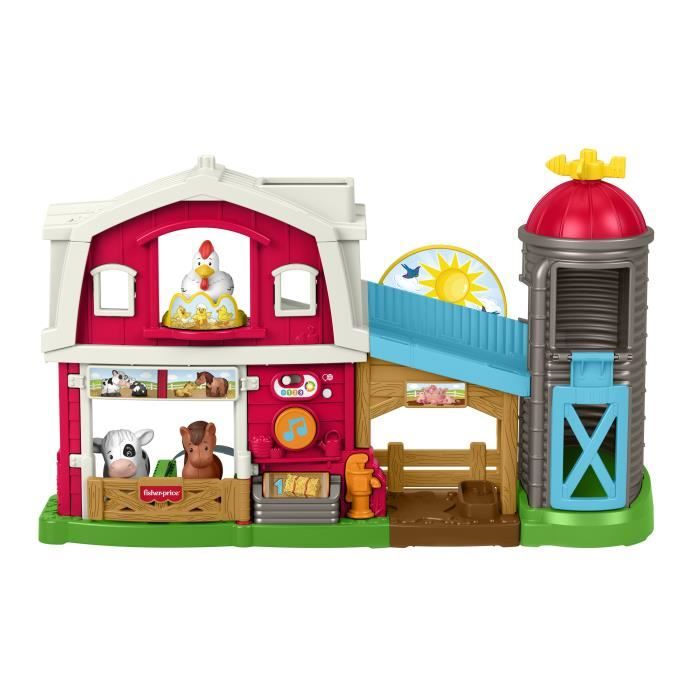 Fisher Price Coffret Little People Les Animaux de la Ferme avec Lumières et musiques en Anglais et en français Jouet d'Éveil Progressif De 1 à GXF15 - vue 9