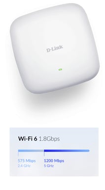 Punto di accesso D-Link DAP-X2810 AX1800 Dual Band PoE Wi-Fi 6