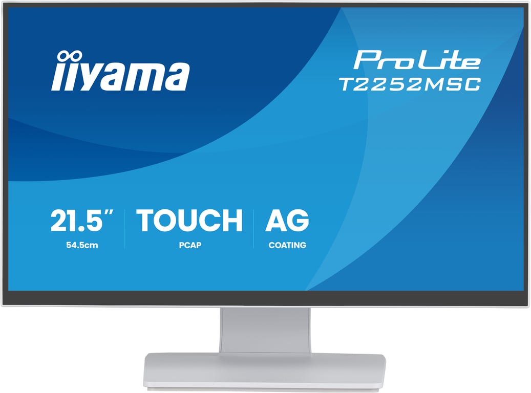 Ecran IIYAMA 21 5 Tactile PCAP 10 pts 1920x1080 dalle IPS ultra mince HDMI DisplayPort Haut parleurs 2xUSB 250cdm² 1000:1 5ms VESA 100x100 - vue 5