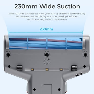 Limpiador Antiácaros Inteligente de Doble Copa Smarock S10 Pro – Aspiración 13KPa, Potencia 500W, Copa de Polvo 0.5L, Eliminación 99.9% de Ácaros – Enchufe EU