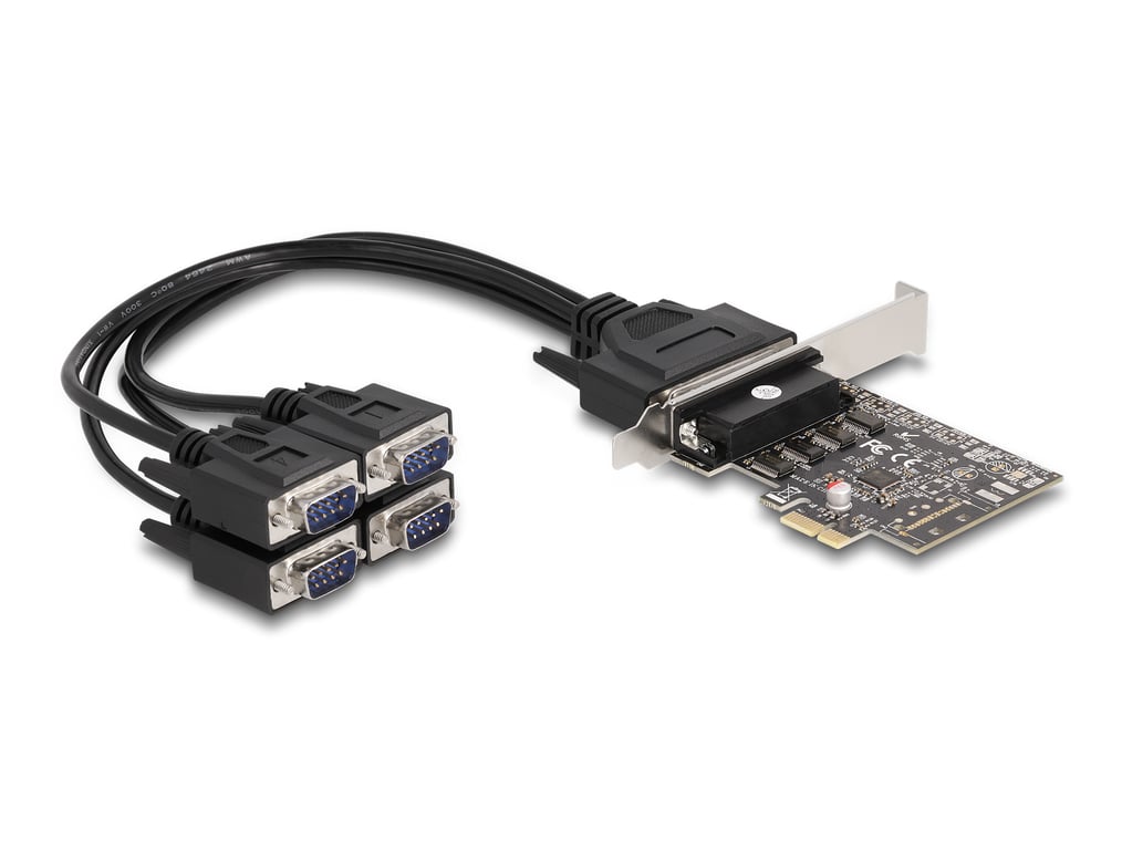 DeLOCK Carte PCI Express vers 4 x RS 232 en série Neuf