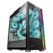 Mars Gaming MC-ULTRA, Torre Gaming Custom XXL E-ATX, Doble Tira LED ARGB, Doble Ventana Cristal Templado, Estructura Cámara Dual Vertical, Negro