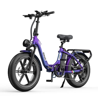 Ovivo Vélo Électrique C2 Pro - Batterie 48V18Ah Moteur 250W 20 Pouces Pneus larges Freins Hydrauliques