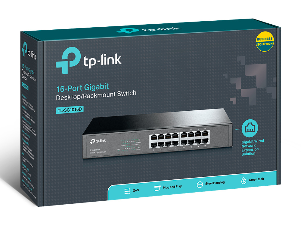 TP Link TL SG1016D Non géré Gigabit Ethernet 101001000 Neuf - vue 2