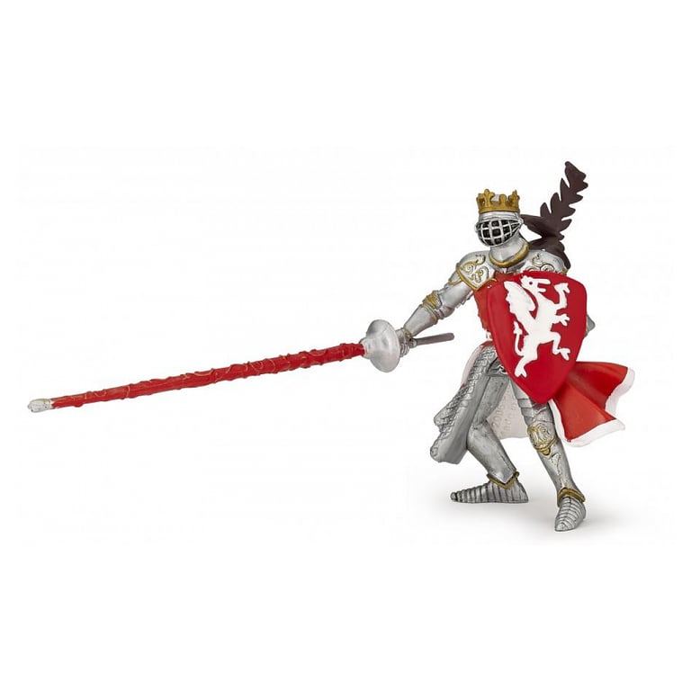Figurine du Roi au Dragon Chevalier en Armure Éblouissante Neuf