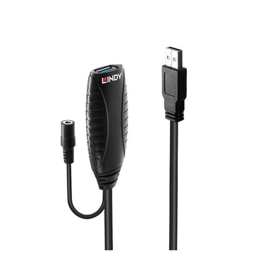Lindy 43156 câble USB USB 3.2 Gen 1 (3.1 Gen 1) 10 m USB A Noir - Neuf