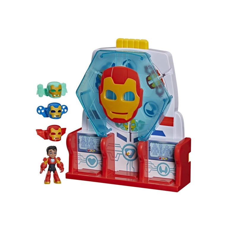 Hasbro Iron Man Hall of Armor - C de jeu avec figurine 7,5 cm