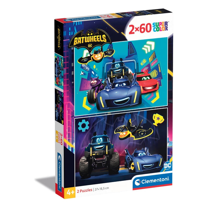 Clementoni Supercolor Batwheels Puzzle 60 pz Fumetti Neuf