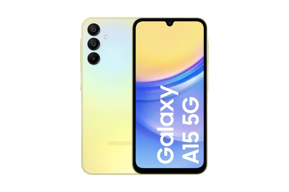 Samsung Galaxy SM-A156B 16,5 cm (6.5'') Double SIM hybride Android 14 5G USB Type-C 4 Go 128 Go 5000 mAh Jaune