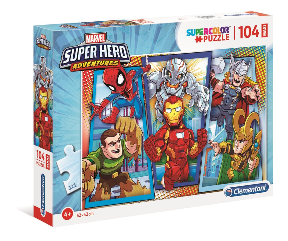 Clementoni Supercolor 104 Pièces Maxi Marvel Superhero Neuf - vue 2