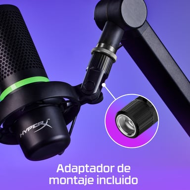 HyperX DuoCast - microphone USB (noir) - Éclairage RGB