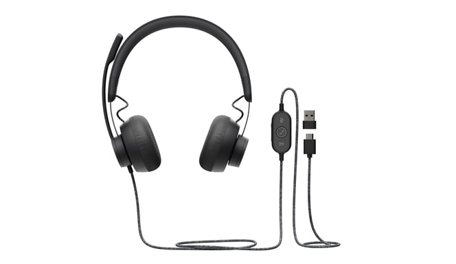 Logitech Zone Headset Diadema con cable Llamadas/Música USB Tipo-C Grafito