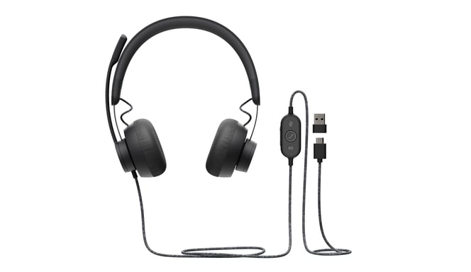 Logitech Zone Headset Archetto cablato per chiamate/musica USB Type-C Grafite