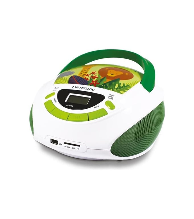 Metronic 477144 Lecteur de CD Lecteur CD portable Vert, Blanc au meilleur  prix