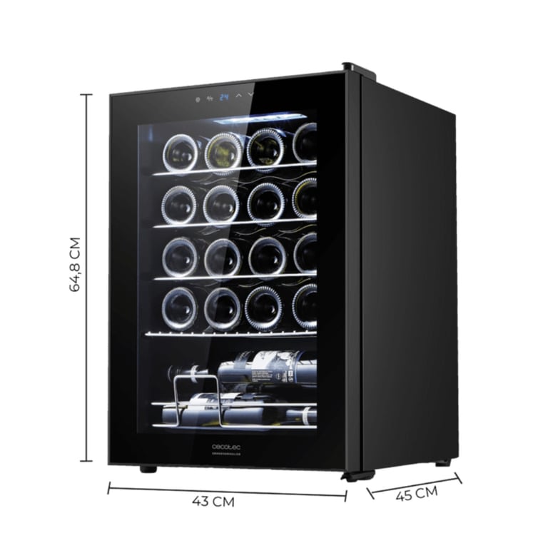 Cecotec Cave à vin Bolero GrandSommelier 2050 Compressor - vue 3