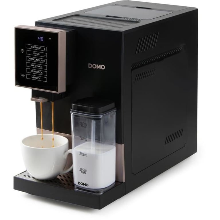 Machine à expresso automatique avec broyeur DOMO DO743K 19 bar 125 g café - vue 2
