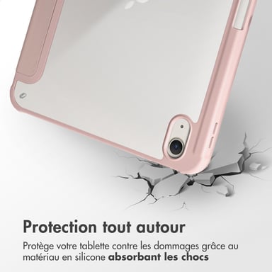 imoshion Coque tablette Origami pour Apple iPad 11 (2025) 11 pouces A16 / iPad 10 (2022) 10.9 pouces - Rose