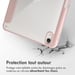 imoshion Coque tablette Origami pour Apple iPad 11 (2025) 11 pouces A16 / iPad 10 (2022) 10.9 pouces - Rose