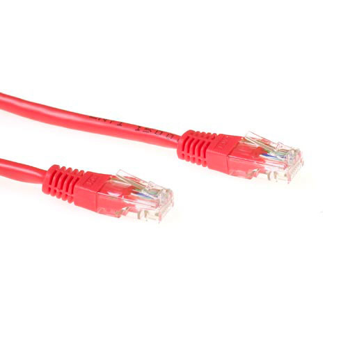 ACT IB8501 câble de réseau Rouge 1 m Cat6 U/UTP (UTP) - Neuf