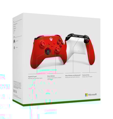 Mando Inalámbrico Xbox Series Nueva Generación - Voltio Eléctrico - Amarillo - Xbox Series / Xbox One / PC Windows 10 - Rojo