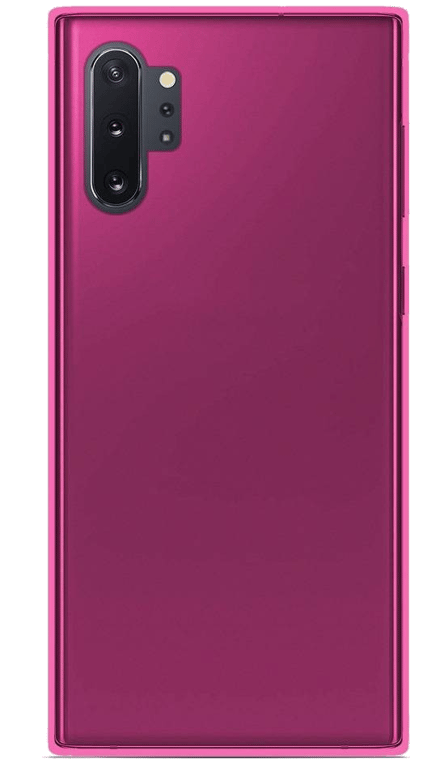 Coque silicone unie compatible Givré Rose Samsung Galaxy Note 10 Plus