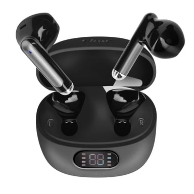 Écouteurs Bluetooth Intra-auriculaires avec Contrôle Tactile et Micro Noir