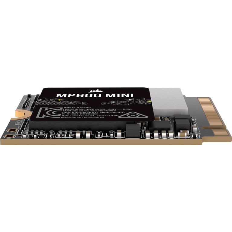 SSD interne CORSAIR MP600 Mini .2 2230 NVMe PCIe x4 Gen4 2 SSD Jusqu'a 4 800 MoSec 3D TLC NAND Haute Densité Neuf - vue 3