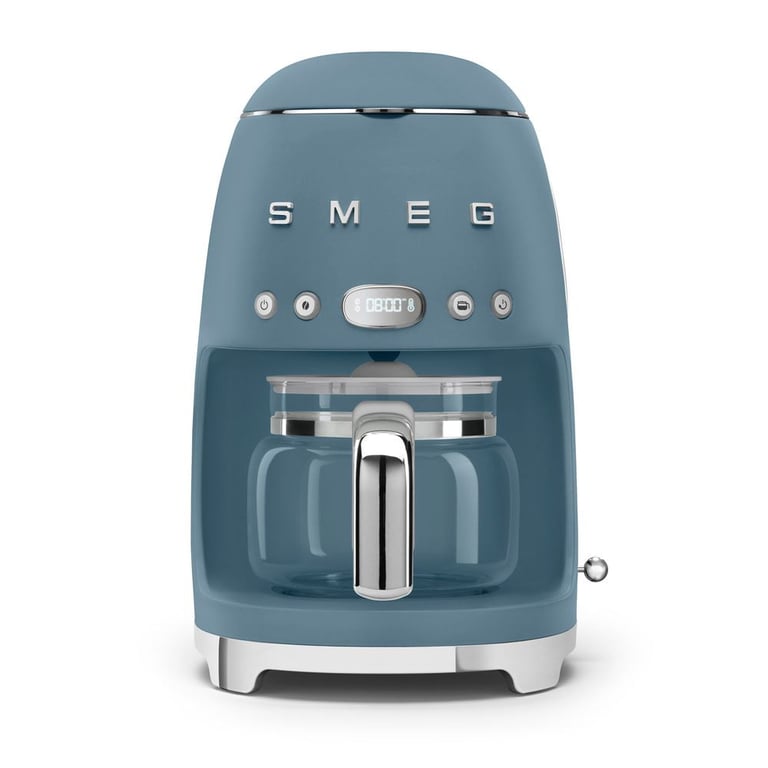 Cafetière filtre programmable SMEG DCF02SBMEU 10 tasses 1,4 L fonction arôme bleu orage mat - Neuf