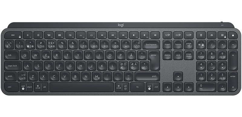 Logitech MX Keys clavier Universel RF sans fil + Bluetooth QWERTY Nordique Neuf