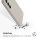 Accezz Coque Liquid Silicone avec MagSafe pour Samsung Galaxy S26 Plus - Stone