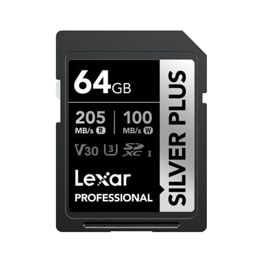Lexar Professional SILVER PLUS 64 GB SDXC UHS-I Classe 3