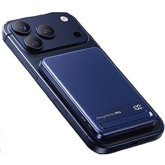 PB MagPro Slim 5K mAh Magnet QI2 +cbl USBC - vue 5