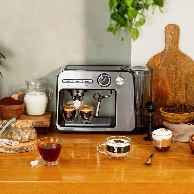 Machine à expresso Cecotec Power Espresso 20 Square Pro 20 bars Thermoblock Vaporisateur 2 tasses de café Réservoir d'eau amovible de 1 litre Plaque chauffe tasses. - vue 4
