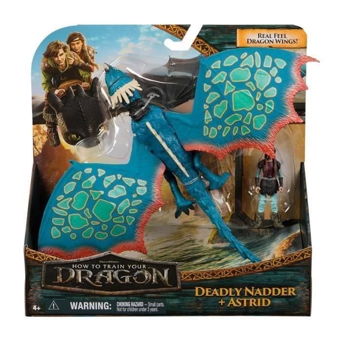 PACK DRAGON ET VIKING 25 CM TEMPETE Dragons Movie - Neuf